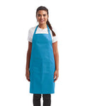 Artisan Collection by Reprime RP154 Recycled Pocket Bib Apron - Turquoise - model front