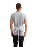 Artisan Collection by Reprime RP154 Recycled Pocket Bib Apron - White - model back