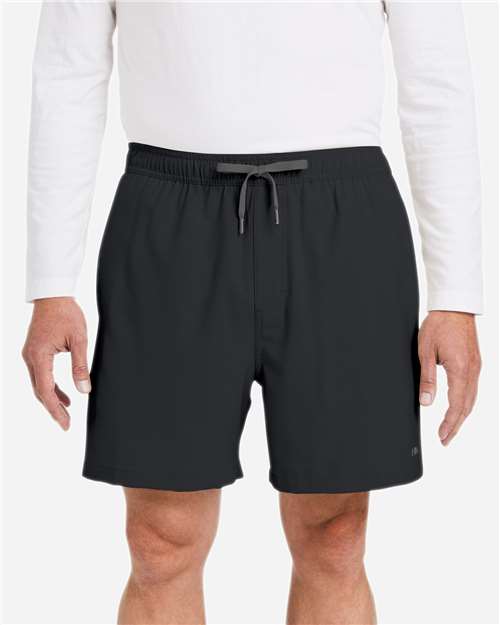 HUK H200184 Men's Pursuit Volley Shorts - Black - model front