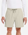 HUK H200184 Men's Pursuit Volley Shorts - Khaki - model front