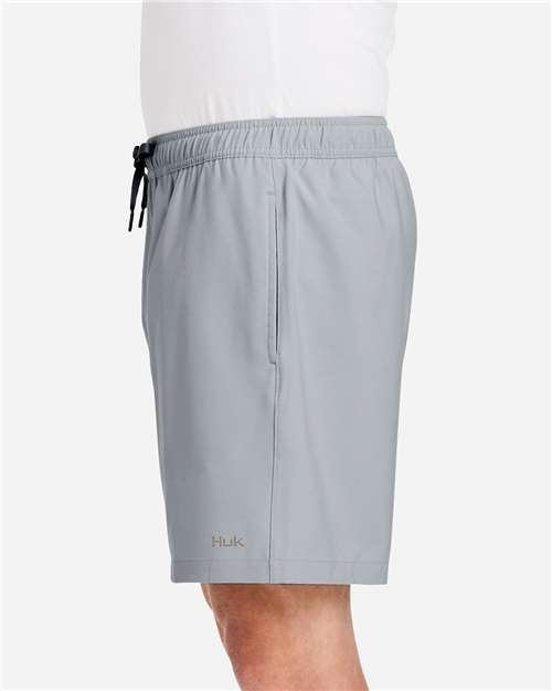 HUK H200184 Men's Pursuit Volley Shorts - Night Owl - model side