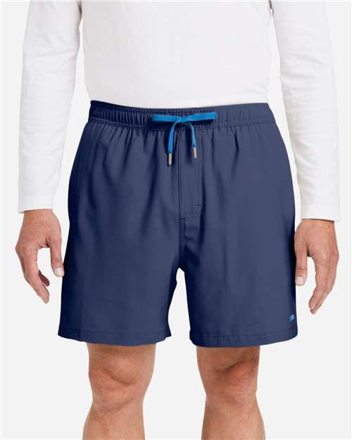 HUK H200184 Men's Pursuit Volley Shorts - Sargasso Sea - model front