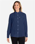 HUK H615006 Women's Tide Point Shirt - Naval Academy - model front