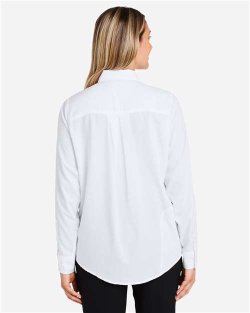 HUK H615006 Women's Tide Point Shirt - White - model back