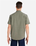 HUK H150154 Men's Kona Short Sleeve Solid Shirt - Moss - model back