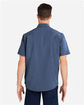 HUK H150154 Men's Kona Short Sleeve Solid Shirt - Naval Academy - model back