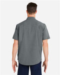HUK H150154 Men's Kona Short Sleeve Solid Shirt - Volcanic Ash - model back