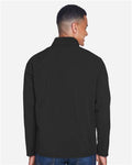 Team 365 TT80 Men's Leader Soft Shell Jacket - Black - model back