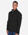Team 365 TT80 Men's Leader Soft Shell Jacket - Black - model side
