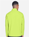 Team 365 TT80 Men's Leader Soft Shell Jacket - Safety Yellow - model back