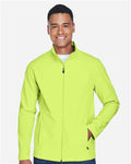 Team 365 TT80 Men's Leader Soft Shell Jacket - Safety Yellow - model front