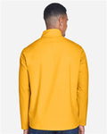 Team 365 TT80 Men's Leader Soft Shell Jacket - Sport Athletic Gold - model back