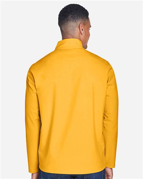 Team 365 TT80 Men's Leader Soft Shell Jacket - Sport Athletic Gold - model back