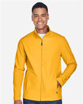 Team 365 TT80 Men's Leader Soft Shell Jacket - Sport Athletic Gold - model front