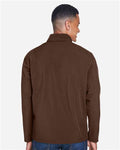 Team 365 TT80 Men's Leader Soft Shell Jacket - Sport Dark Brown - model back
