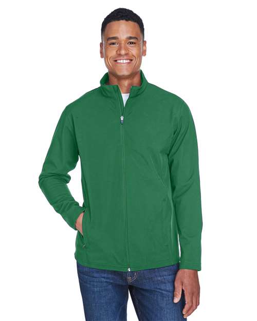 Team 365 TT80 Men's Leader Soft Shell Jacket - Sport Dark Green - model front