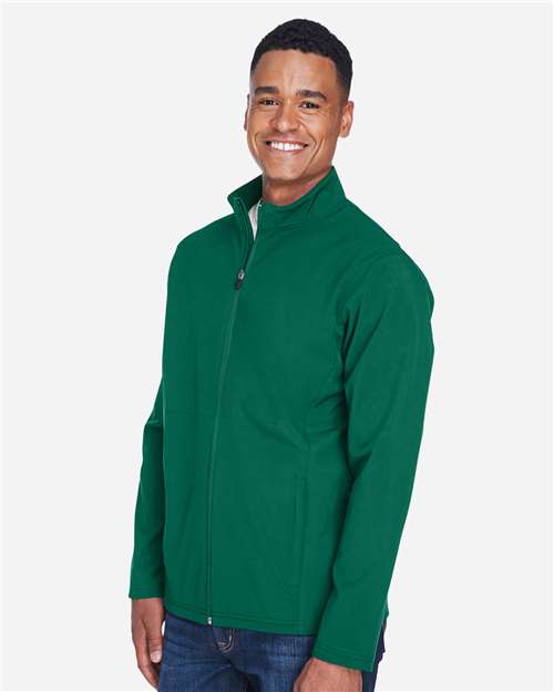 Team 365 TT80 Men's Leader Soft Shell Jacket - Sport Forest - model side