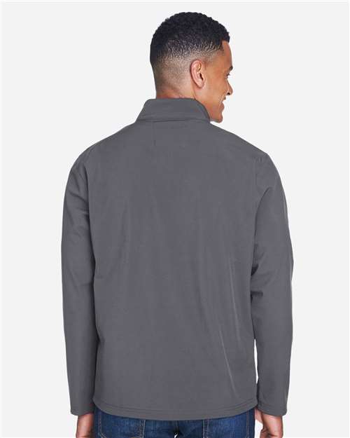 Team 365 TT80 Men's Leader Soft Shell Jacket - Sport Graphite - model back