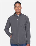 Team 365 TT80 Men's Leader Soft Shell Jacket - Sport Graphite - model front