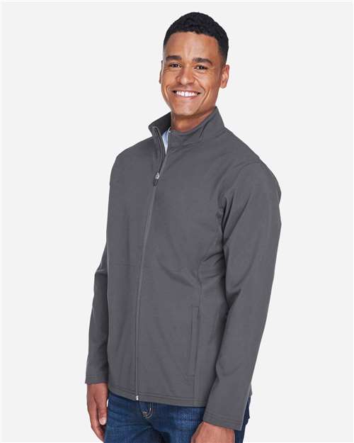 Team 365 TT80 Men's Leader Soft Shell Jacket - Sport Graphite - model side