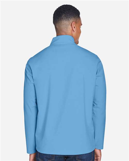 Team 365 TT80 Men's Leader Soft Shell Jacket - Sport Light Blue - model back