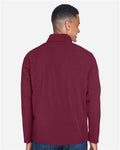 Team 365 TT80 Men's Leader Soft Shell Jacket - Sport Maroon - model back