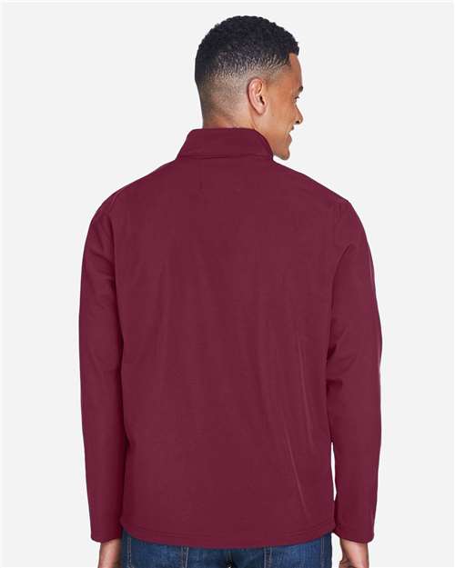 Team 365 TT80 Men's Leader Soft Shell Jacket - Sport Maroon - model back