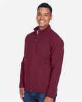 Team 365 TT80 Men's Leader Soft Shell Jacket - Sport Maroon - model side