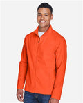 Team 365 TT80 Men's Leader Soft Shell Jacket - Sport Orange - model side