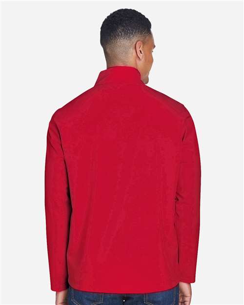 Team 365 TT80 Men's Leader Soft Shell Jacket - Sport Red - model back
