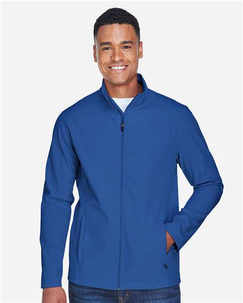 Team 365 TT80 Men's Leader Soft Shell Jacket - Sport Royal - model front