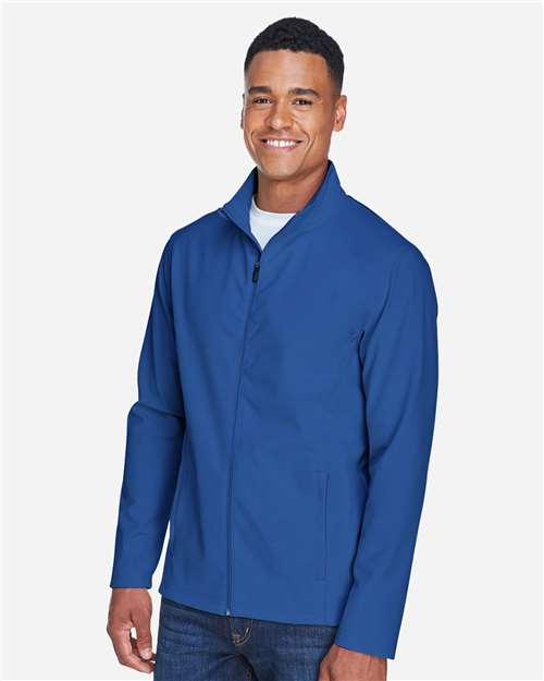 Team 365 TT80 Men's Leader Soft Shell Jacket - Sport Royal - model side
