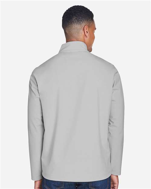 Team 365 TT80 Men's Leader Soft Shell Jacket - Sport Silver - model back