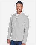 Team 365 TT80 Men's Leader Soft Shell Jacket - Sport Silver - model side