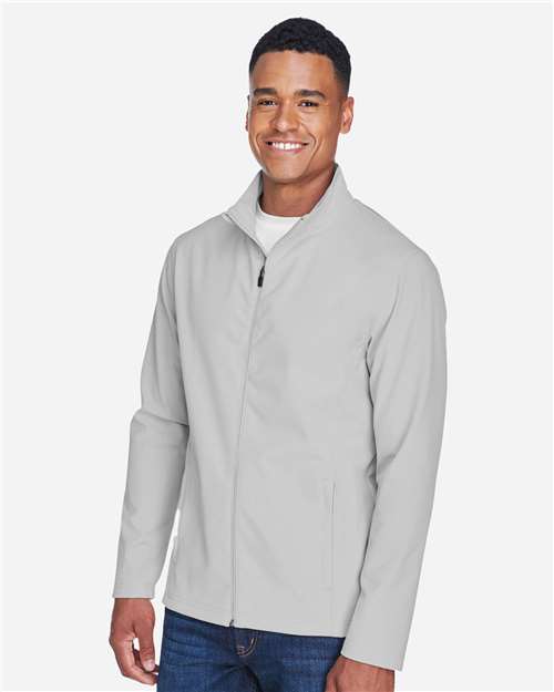 Team 365 TT80 Men's Leader Soft Shell Jacket - Sport Silver - model side
