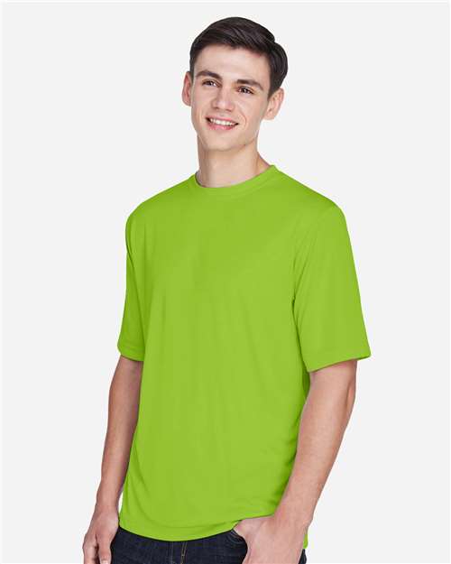 Team 365 TT11 Zone Performance T-Shirt - Acid Green - model side