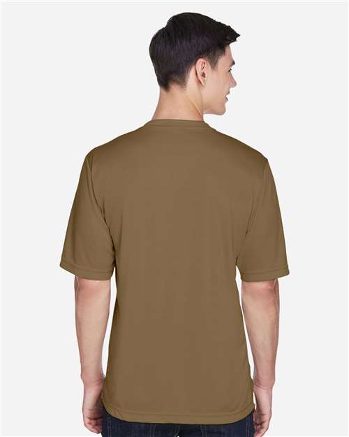 Team 365 TT11 Zone Performance T-Shirt - Coyote Brown - model back