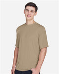 Team 365 TT11 Zone Performance T-Shirt - Desert Khaki - model side