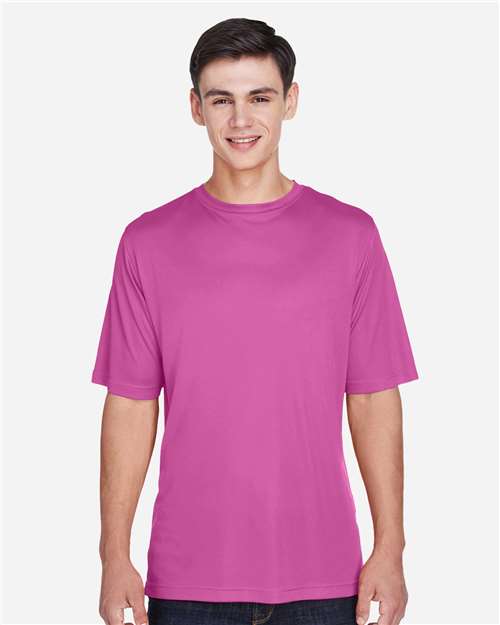 Team 365 TT11 Zone Performance T-Shirt - Sport Charity Pink - model front
