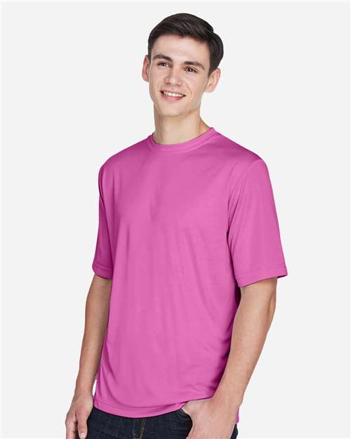 Team 365 TT11 Zone Performance T-Shirt - Sport Charity Pink - model side