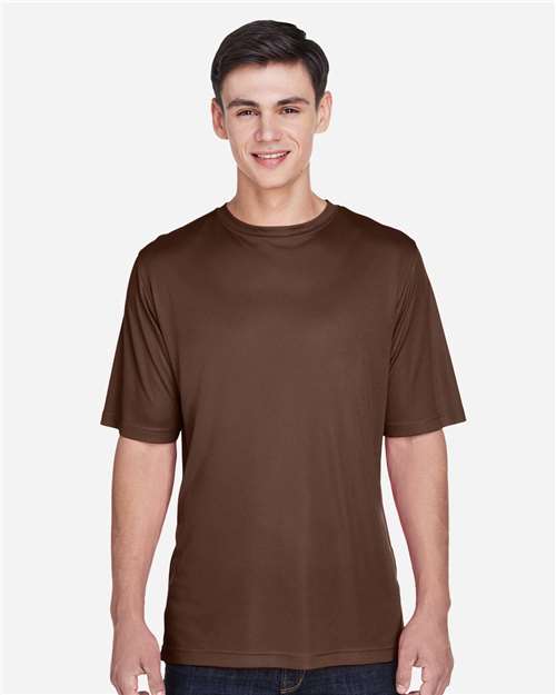 Team 365 TT11 Zone Performance T-Shirt - Sport Dark Brown - model front