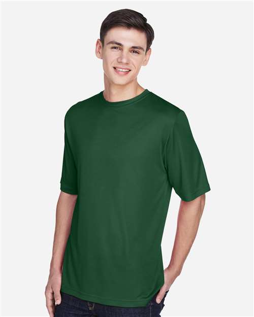Team 365 TT11 Zone Performance T-Shirt - Sport Dark Green - model side