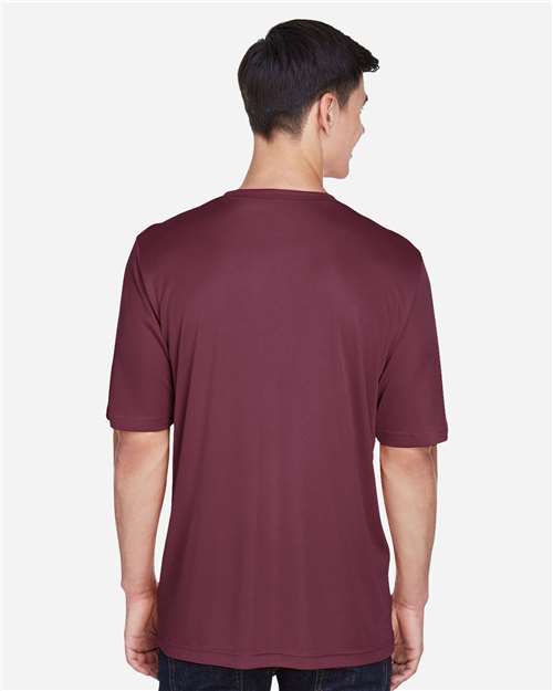 Team 365 TT11 Zone Performance T-Shirt - Sport Dark Maroon - model back