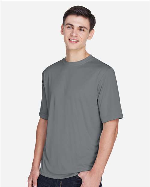 Team 365 TT11 Zone Performance T-Shirt - Sport Graphite - model side