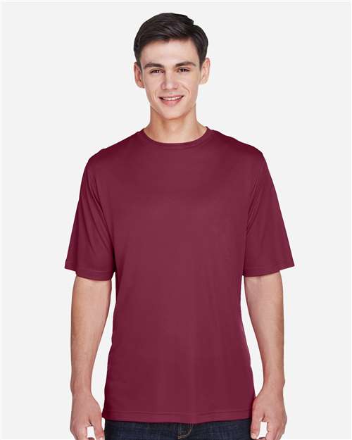 Team 365 TT11 Zone Performance T-Shirt - Sport Maroon - model front