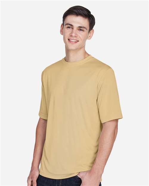 Team 365 TT11 Zone Performance T-Shirt - Sport Vegas Gold - model side