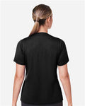 Team 365 TT15W Women's Zone Performance Mesh T-Shirt - Black - model back