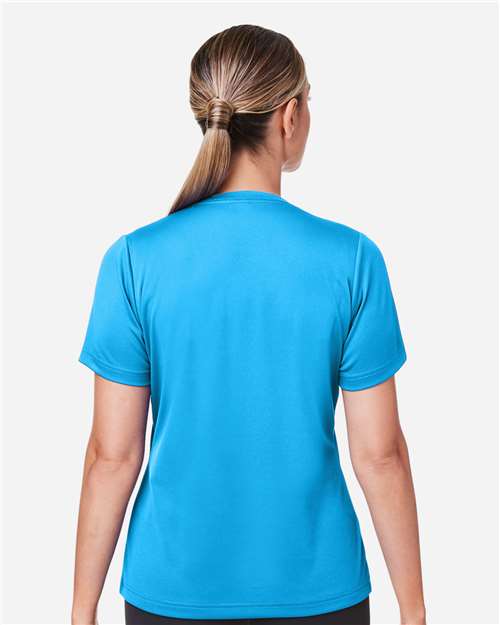 Team 365 TT15W Women's Zone Performance Mesh T-Shirt - Electric Blue - model back