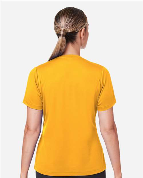 Team 365 TT15W Women's Zone Performance Mesh T-Shirt - Sport Athletic Gold - model back