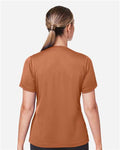Team 365 TT15W Women's Zone Performance Mesh T-Shirt - Sport Burnt Orange - model back